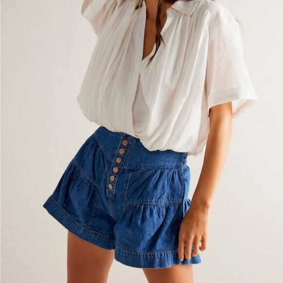 We The Free Fleur Denim Shorts Small - Picture 6 of 11